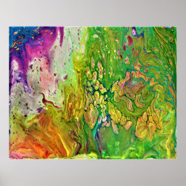 Abstrakt Färg Studie 4. Poster