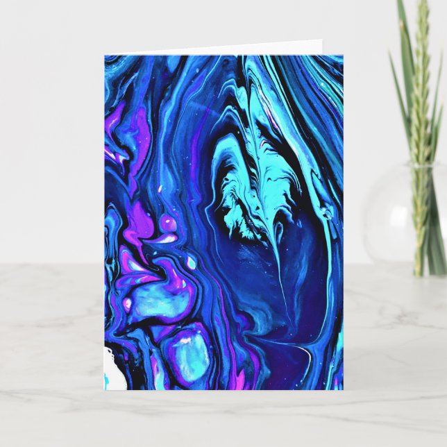 Abstrakt Färg Studie 55, kort (Framsida)