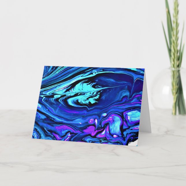 Abstrakt Färg Studie 55, kort (Framsida)