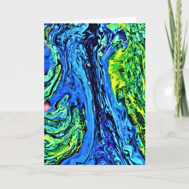 Abstrakt Färg Studie 56, kort (Framsida)