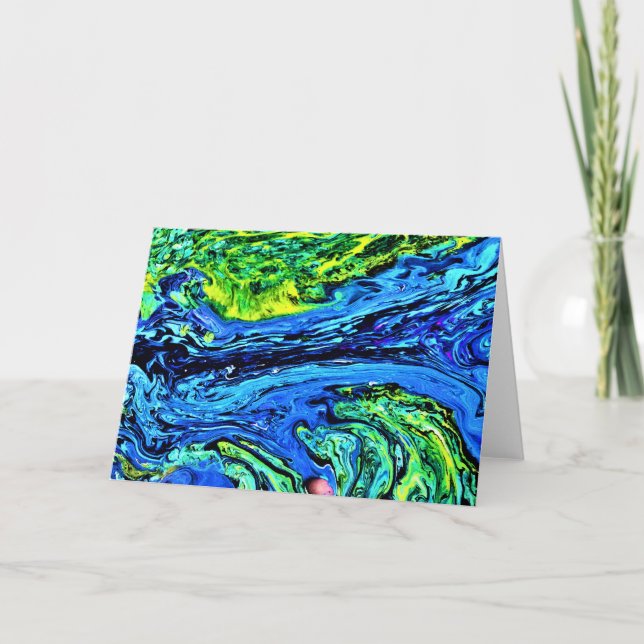 Abstrakt Färg Studie 56, kort (Framsida)