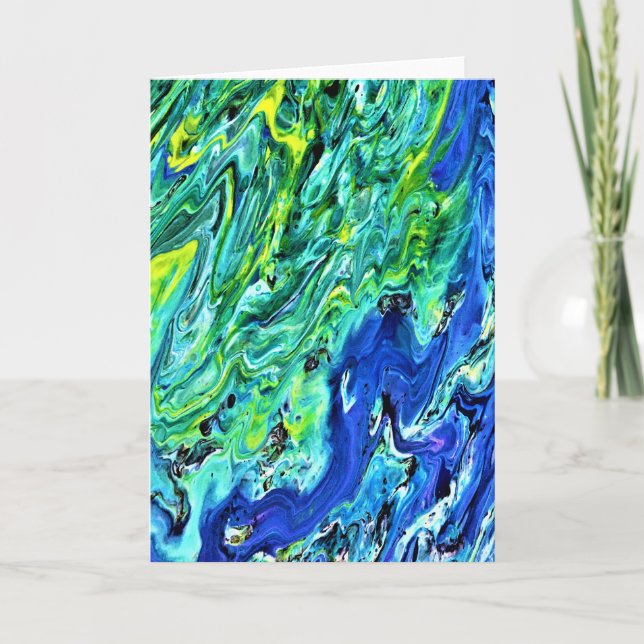 Abstrakt Färg Studie 58, kort (Framsida)