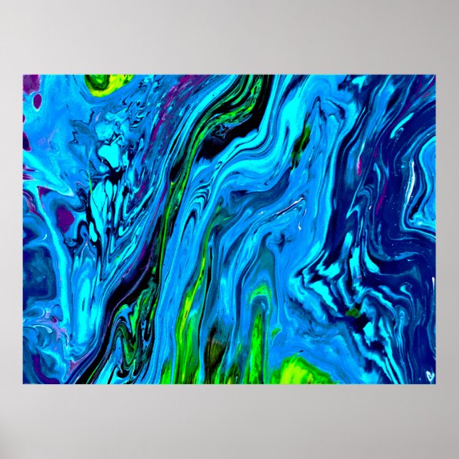 Abstrakt Färg Studie 60. Poster (Framsidan)