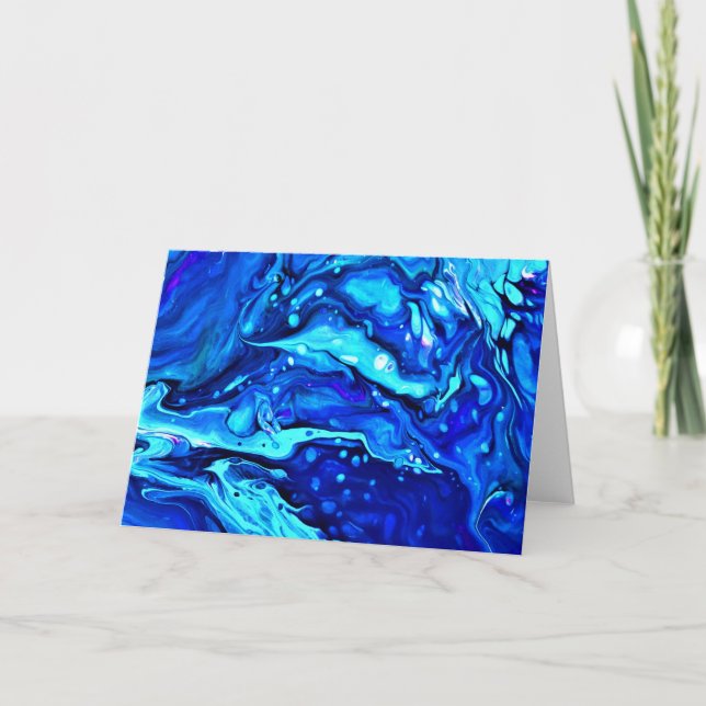 Abstrakt Färg Studie 61, kort (Framsida)