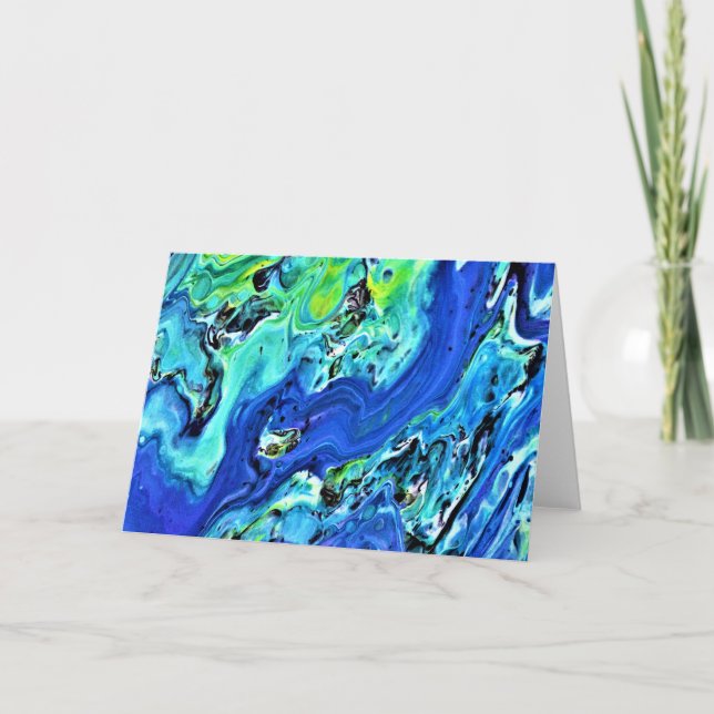 Abstrakt Färg Studie 66, kort (Framsida)