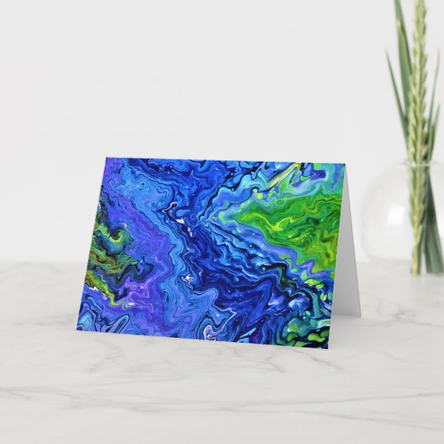 Abstrakt Färg Studie 68, kort (Framsida)