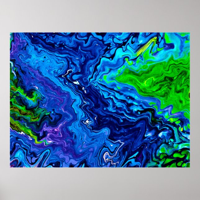 Abstrakt Färg Studie 68. Poster (Framsidan)