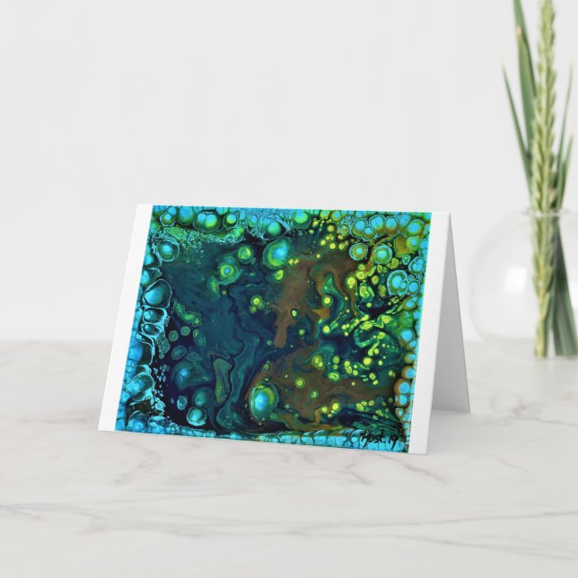 Abstrakt Färg Studie 6, kort (Framsida)