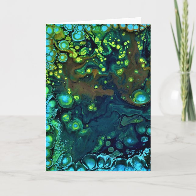 Abstrakt Färg Studie 6, kort (Framsida)