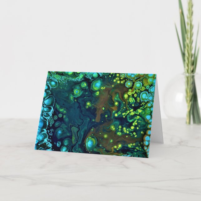 Abstrakt Färg Studie 6, kort (Framsida)