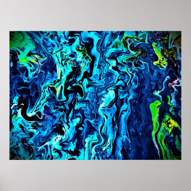 Abstrakt Färg Studie 72. Poster (Framsidan)