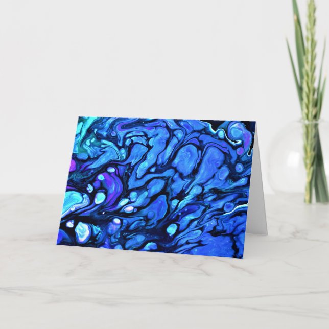 Abstrakt Färg Studie 73, kort (Framsida)