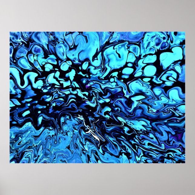 Abstrakt Färg Studie 74. Poster (Framsidan)