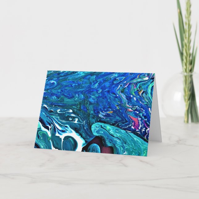 Abstrakt Färg Studie 83, kort (Framsida)