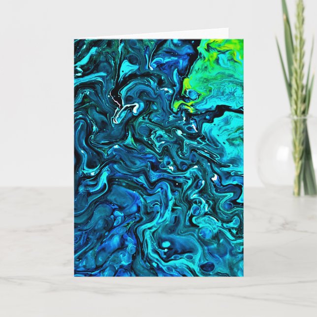 Abstrakt Färg Studie 87, kort (Framsida)