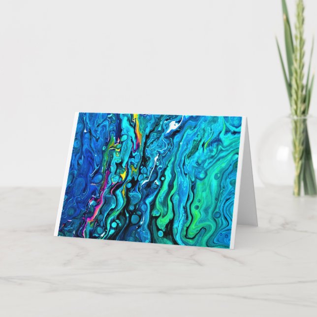 Abstrakt Färg Studie 88, kort (Framsida)