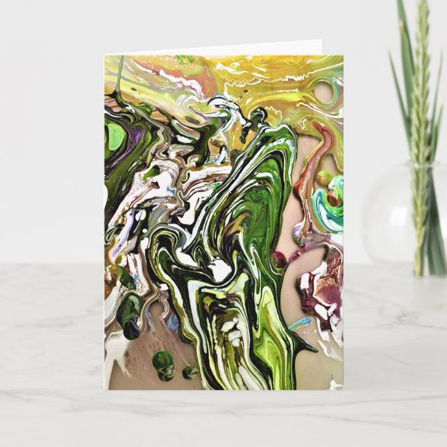 Abstrakt Färg Studie 8, kort (Framsida)
