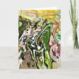 Abstrakt Färg Studie 8, kort