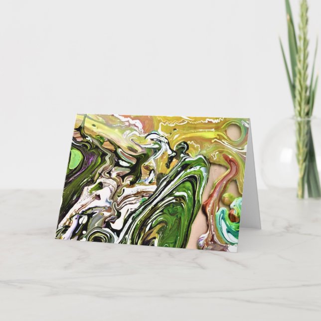 Abstrakt Färg Studie 8, kort (Framsida)
