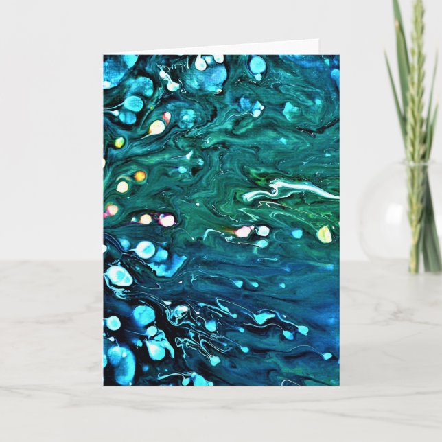 Abstrakt Färg Studie 91, kort (Framsida)