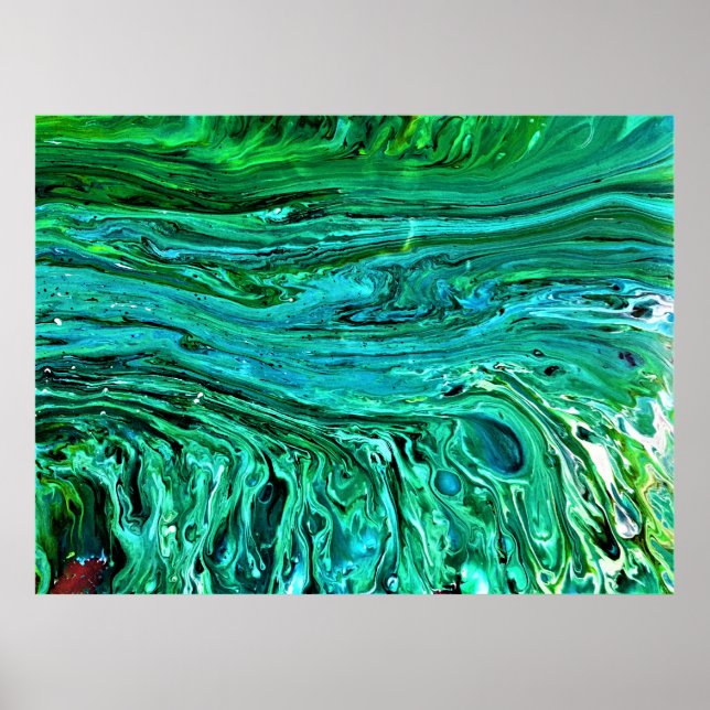 Abstrakt Färg Studie 96. Poster (Framsidan)