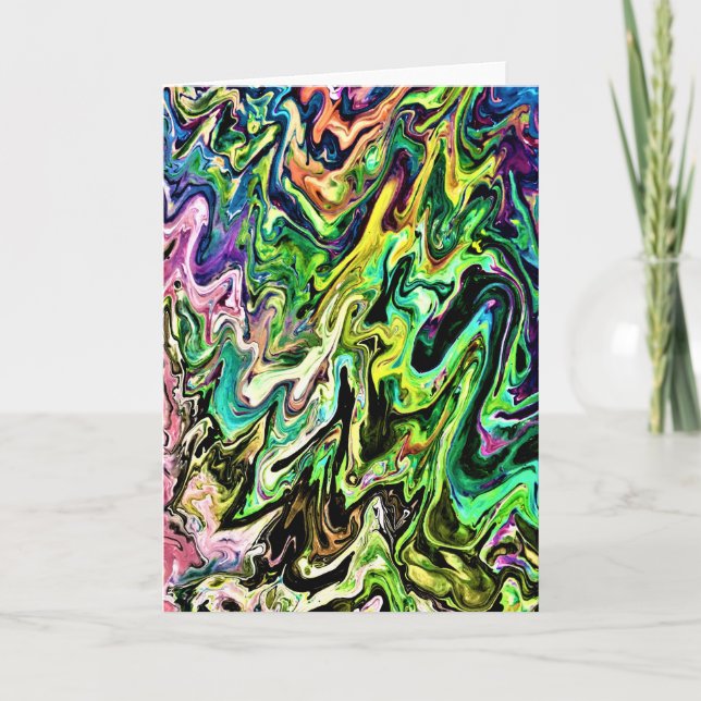 Abstrakt Färg Study 106, kort (Framsida)