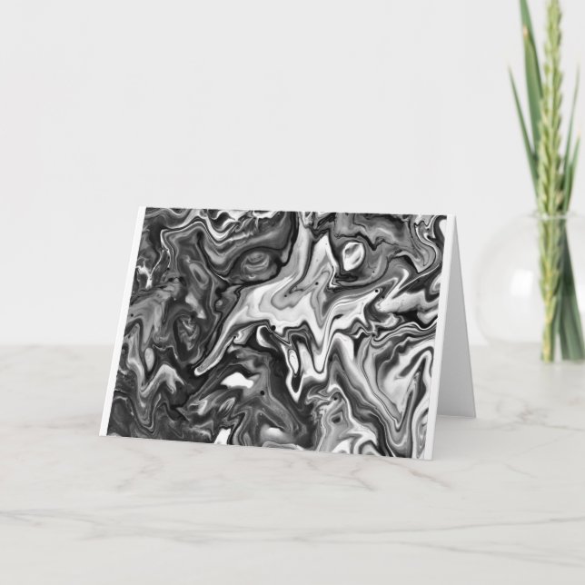 Abstrakt Färg Study 132 / Noir, kort (Framsida)