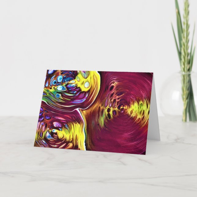 Abstrakt Färg Study 145, kort (Framsida)