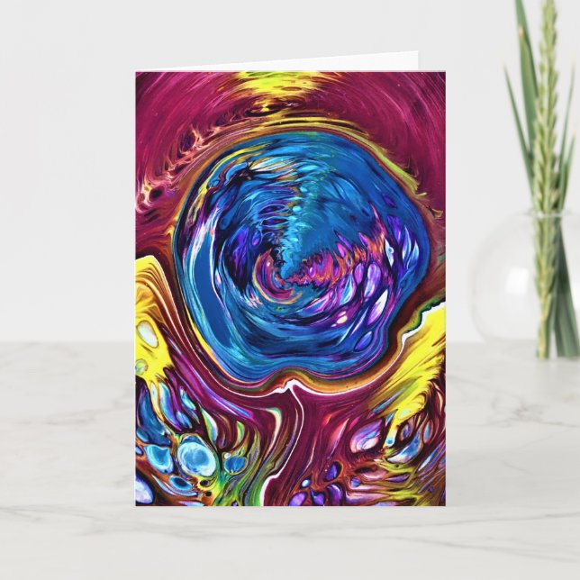 Abstrakt Färg Study 146, kort (Framsida)