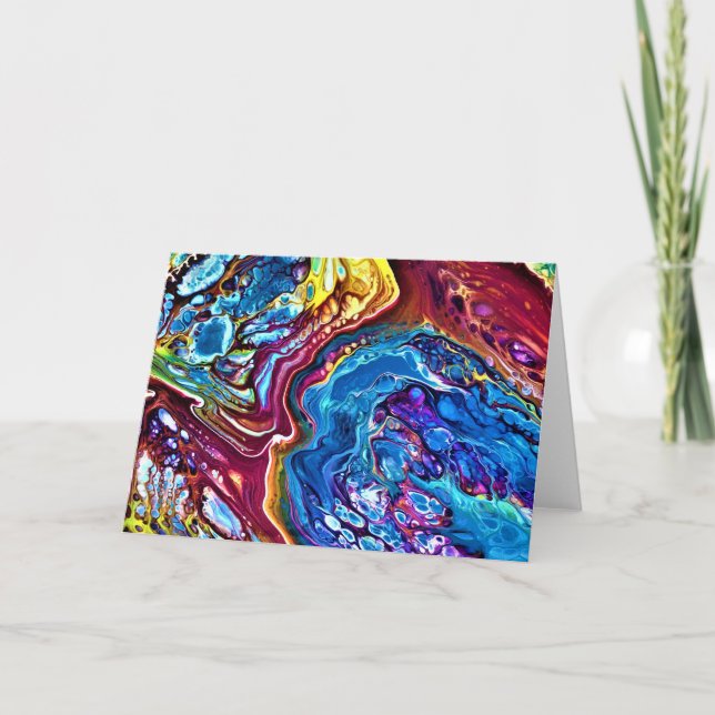 Abstrakt Färg Study 147, kort (Framsida)