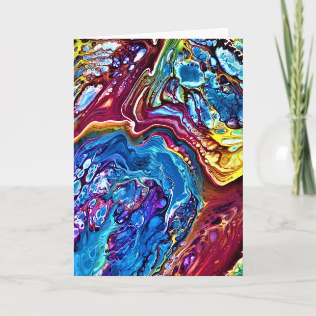 Abstrakt Färg Study 147, kort (Framsida)