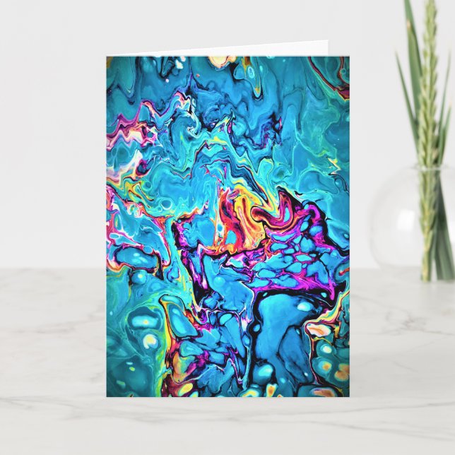 Abstrakt Färg Study 149, kort (Framsida)