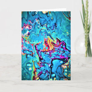 Abstrakt Färg Study 149, kort