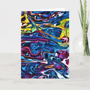 Abstrakt Färg Study 150, kort