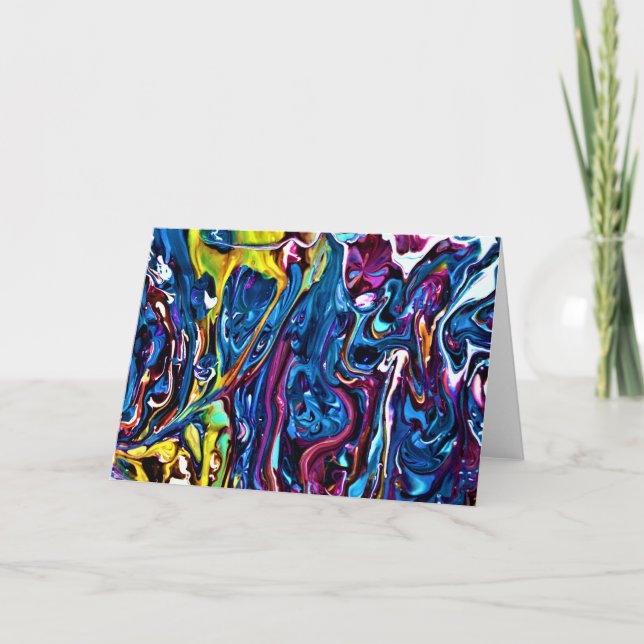 Abstrakt Färg Study 150, kort (Framsida)