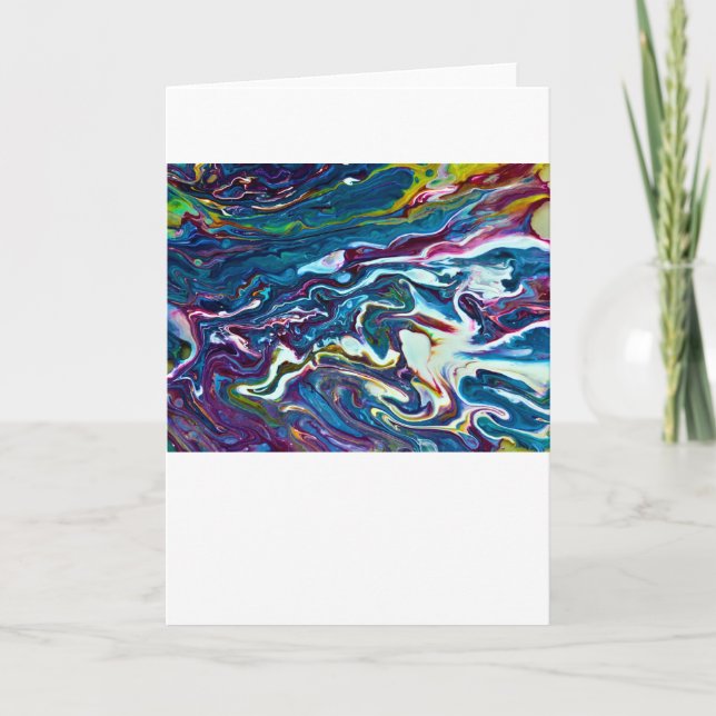 Abstrakt Färg Study 151, kort (Framsida)