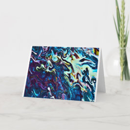 Abstrakt Färg Study 153, kort