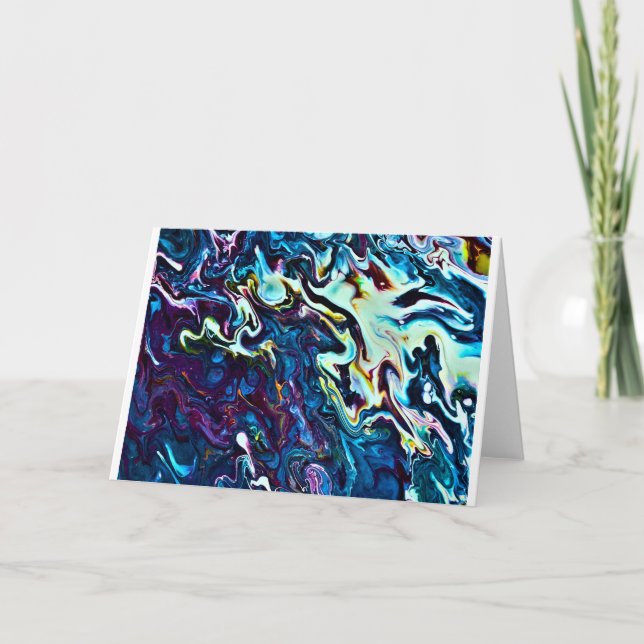 Abstrakt Färg Study 153, kort (Framsida)