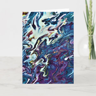 Abstrakt Färg Study 153, kort