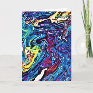 Abstrakt Färg Study 154, kort