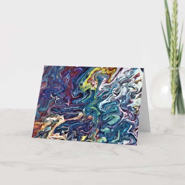 Abstrakt Färg Study 155, kort (Framsida)