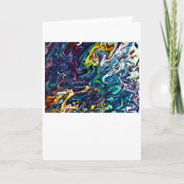 Abstrakt Färg Study 155, kort