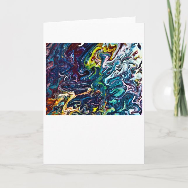 Abstrakt Färg Study 155, kort (Framsida)