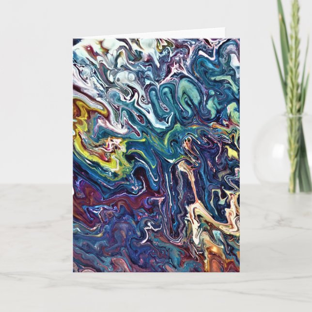 Abstrakt Färg Study 155, kort (Framsida)