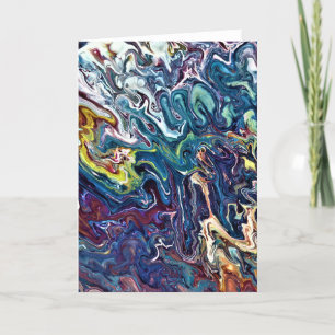 Abstrakt Färg Study 155, kort