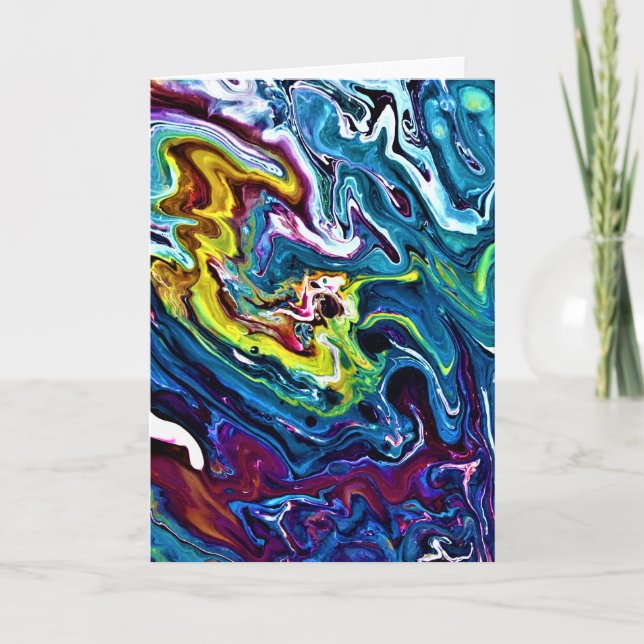 Abstrakt Färg Study 156, kort (Framsida)