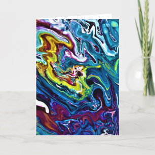 Abstrakt Färg Study 156, kort