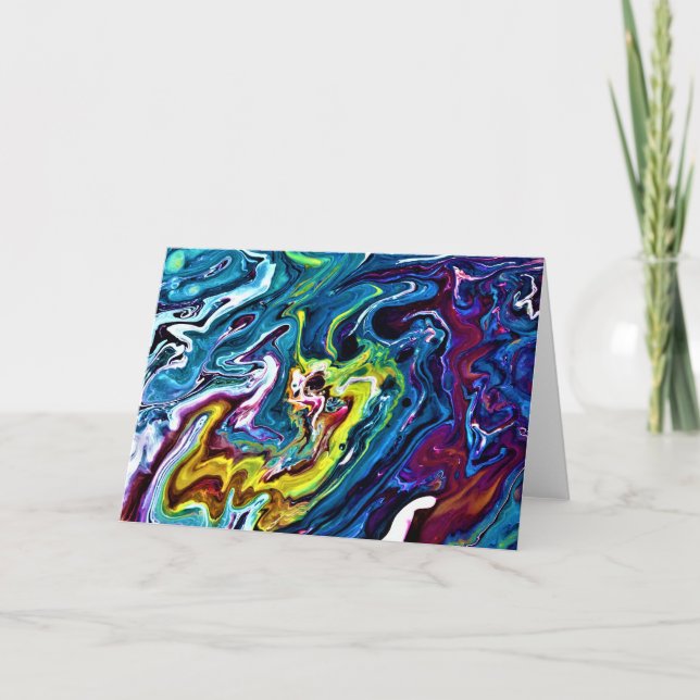 Abstrakt Färg Study 156, kort (Framsida)