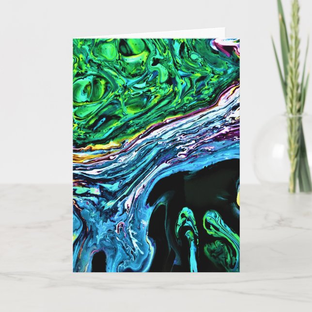 Abstrakt Färg Study 165, kort (Framsida)