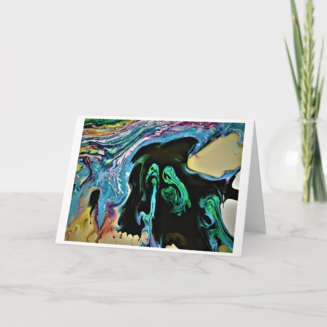 Abstrakt Färg Study 166, kort (Framsida)